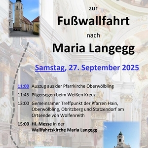 Einladung zur Fußwallfahrt